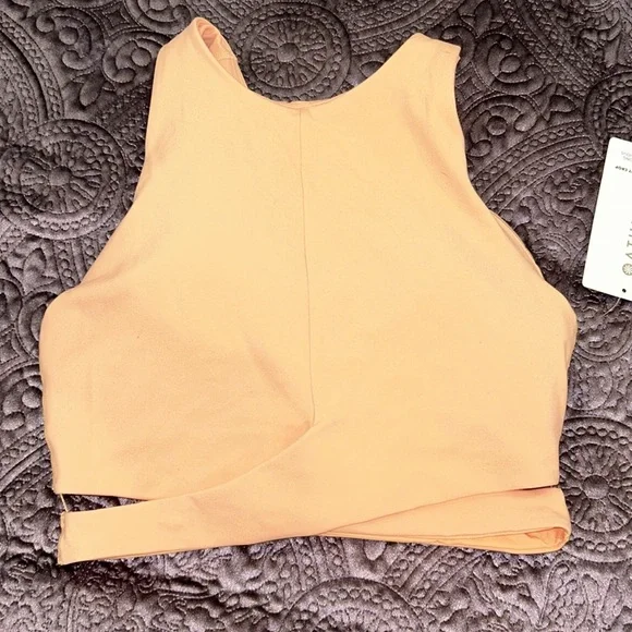 Athleta Conscious Cut Out Crop D-DD, Size Small  Coral - Picture 7 of 8